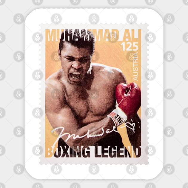 Muhammad Ali Postage Stamp Sticker by VintCam